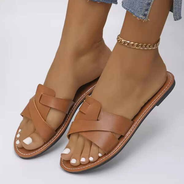 2024 new casual shoes plus size 35-43 sandalias babouche femme beach women's sandals flat slippers women