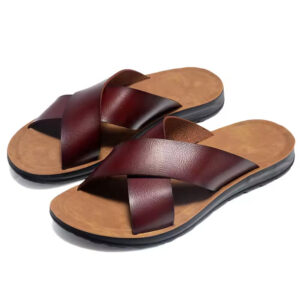 Men's slippers antiskid soles fashionable personalized men's beach shoes in summer